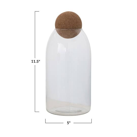 Hello Honey® Glass Jar with Cork Ball Lid